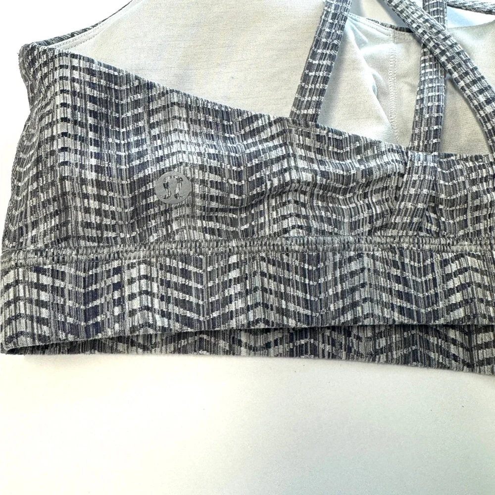 Lululemon Gray Padded Sports Bra Size 12